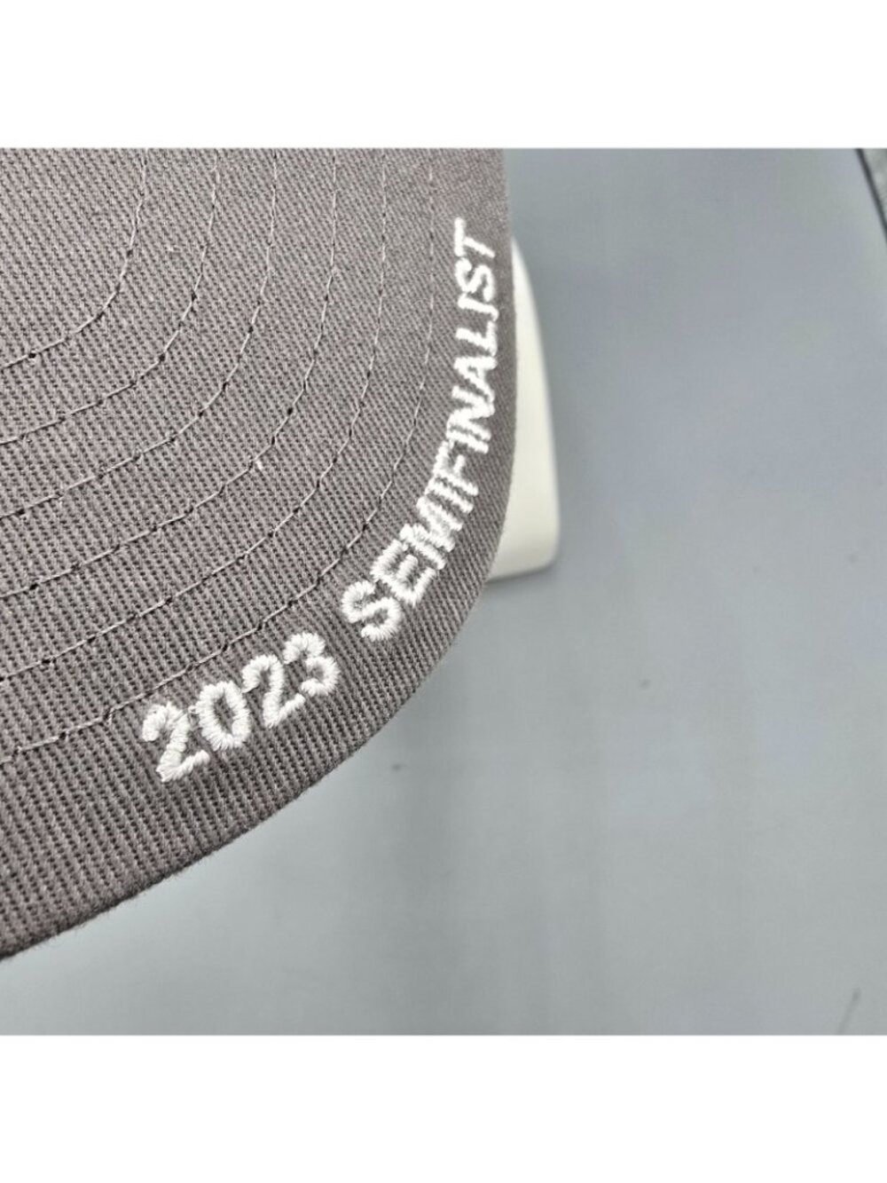 Dr Pepper Sonic Games 2023 Semifinalist Gray and White Mesh Back Dad Hat *Flaw - Picture 6 of 13